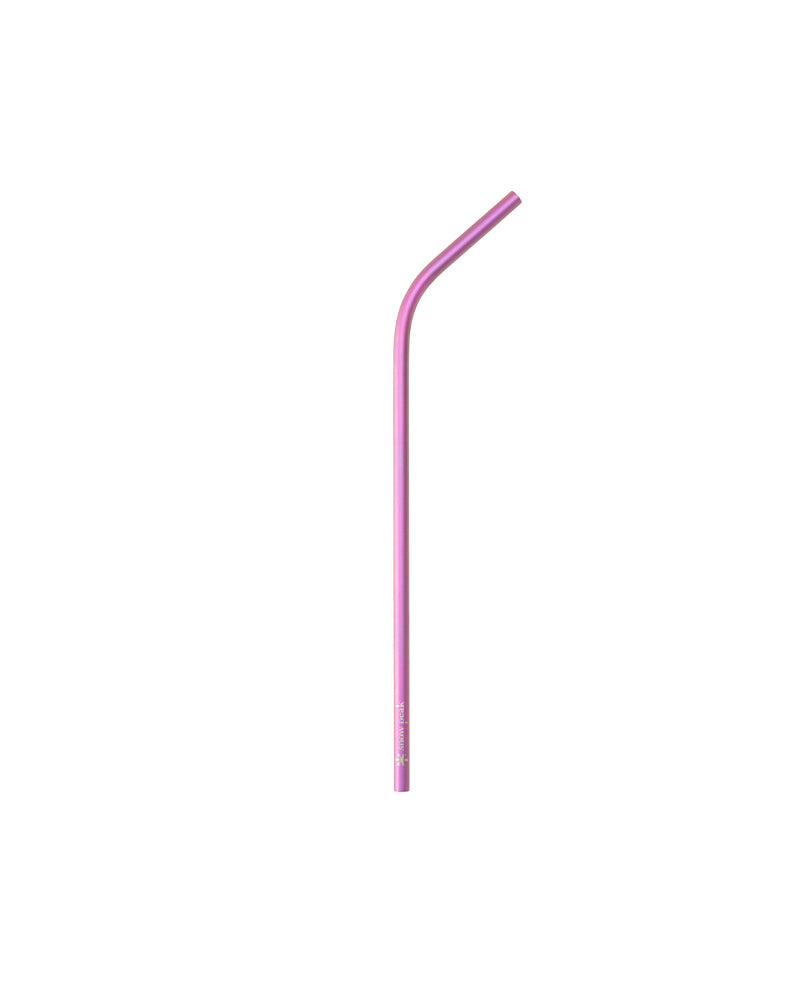 Titanium Straw 2-Piece Set in Pink & Purple