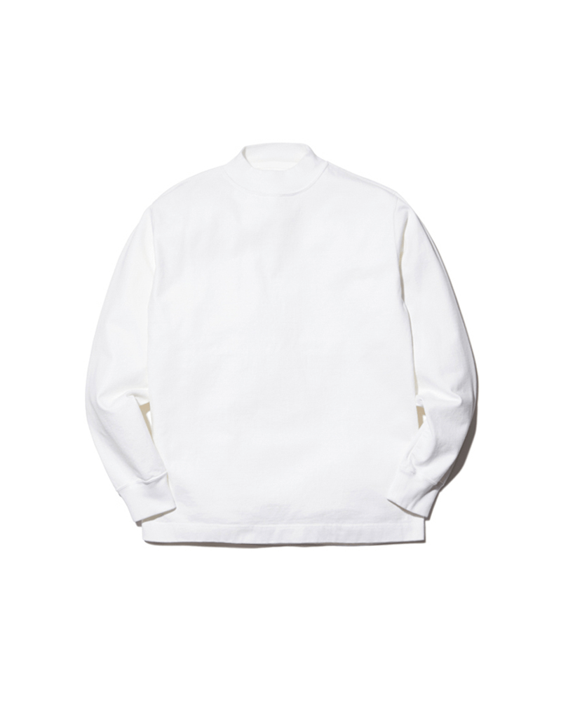 Smooth Fleece Mock Neck Long-Sleeve T-Shirt | White | Large | Uniqlo US