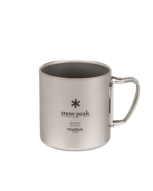 Ti-Double 450 Mug - Ultralight Titanium Camping Cup | Snow Peak Ti-Double 450 Mug - Ultralight Titanium Camping Cup | Snow Peak