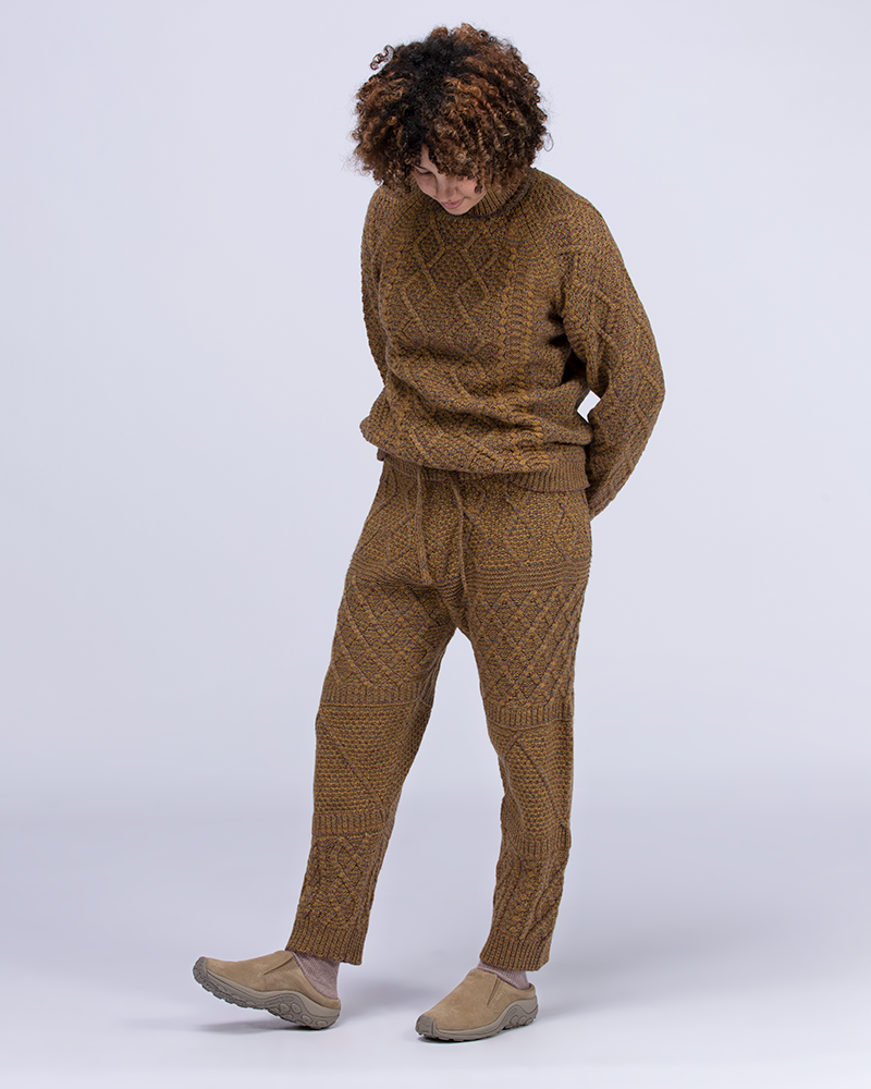 Alpaca Mixed Knit Pants