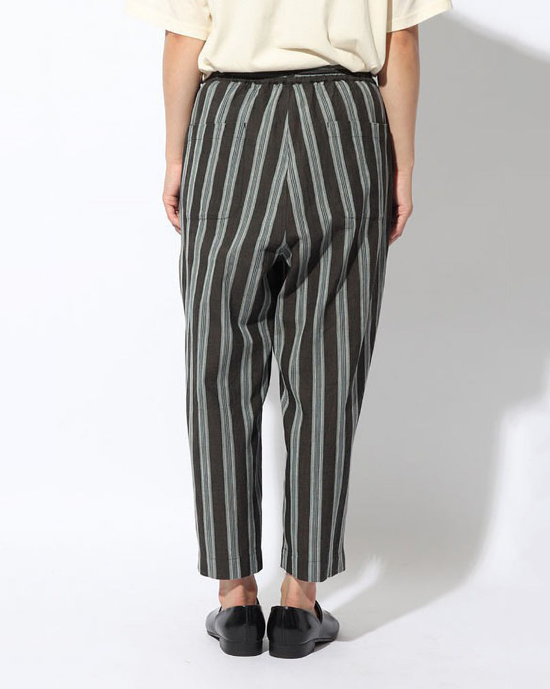 Hand-Woven Cotton Stripe Pants