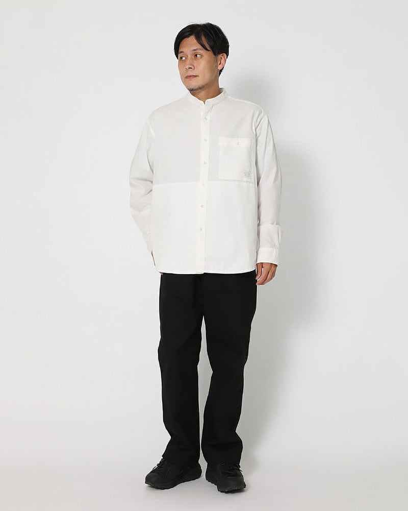 Legacy Attire Men Stand Collar Regular Fit Casual Shirt (White) (L) :  : Clothing & Accessories