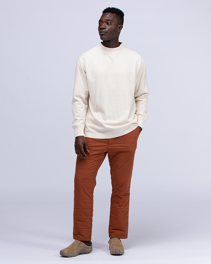 Cotton mock neck top hot sale