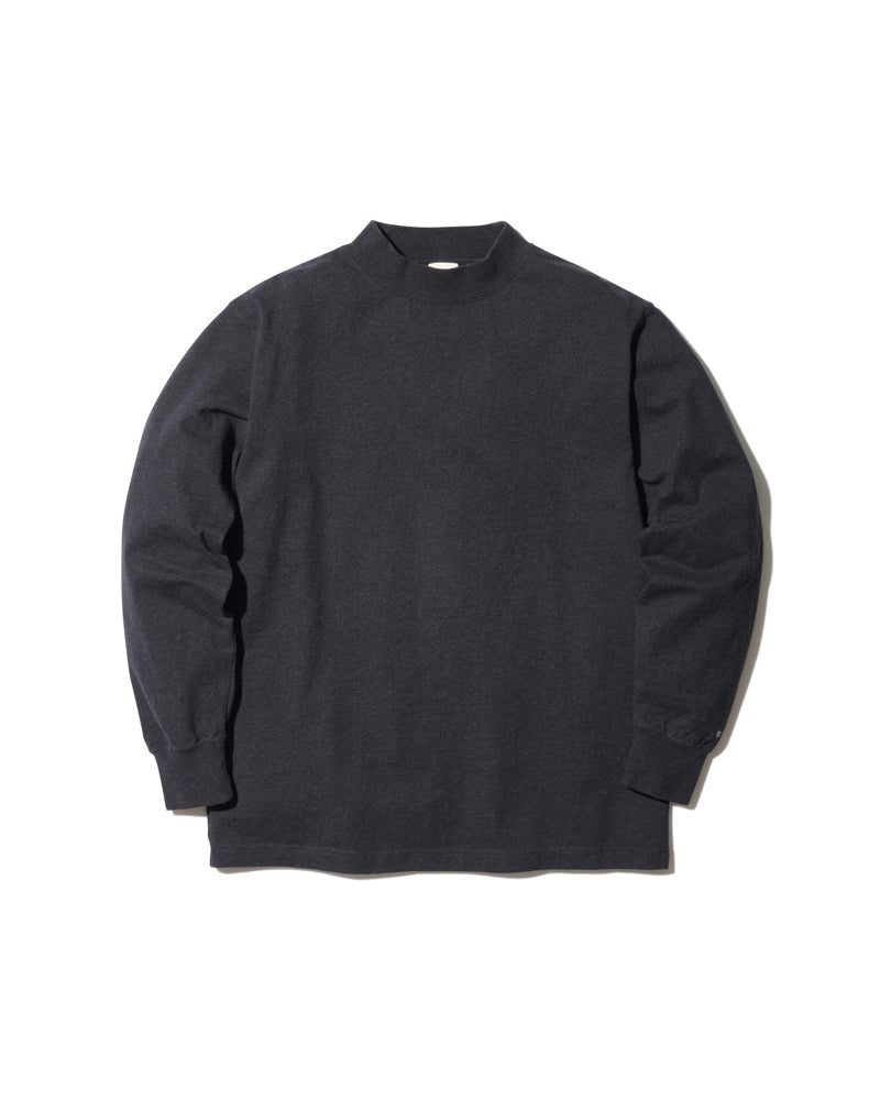 Recycled Cotton Mockneck Long Sleeve T-Shirt
