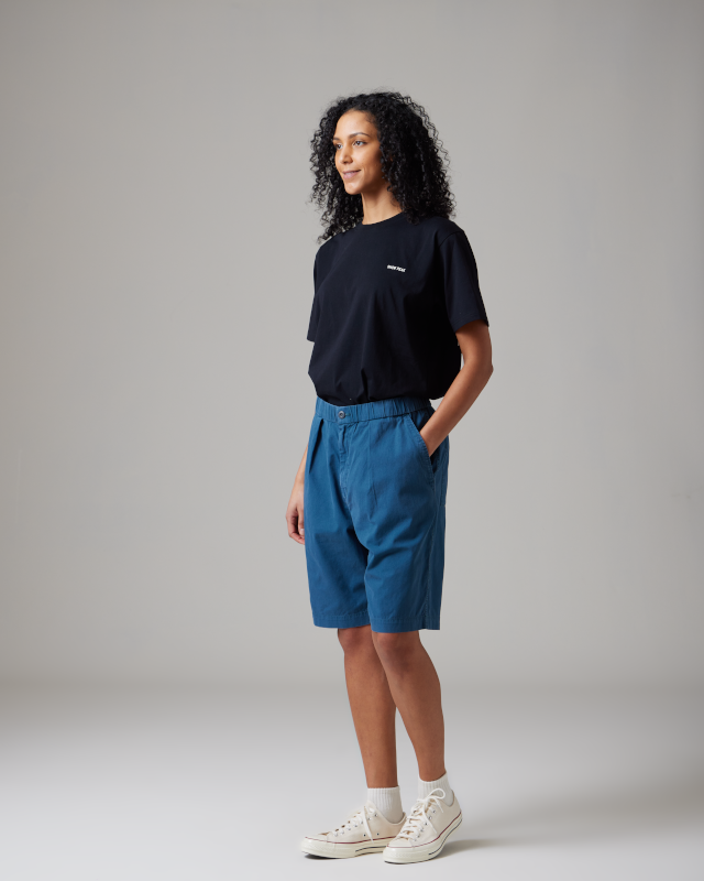Natural-Dyed Recycled Cotton Shorts